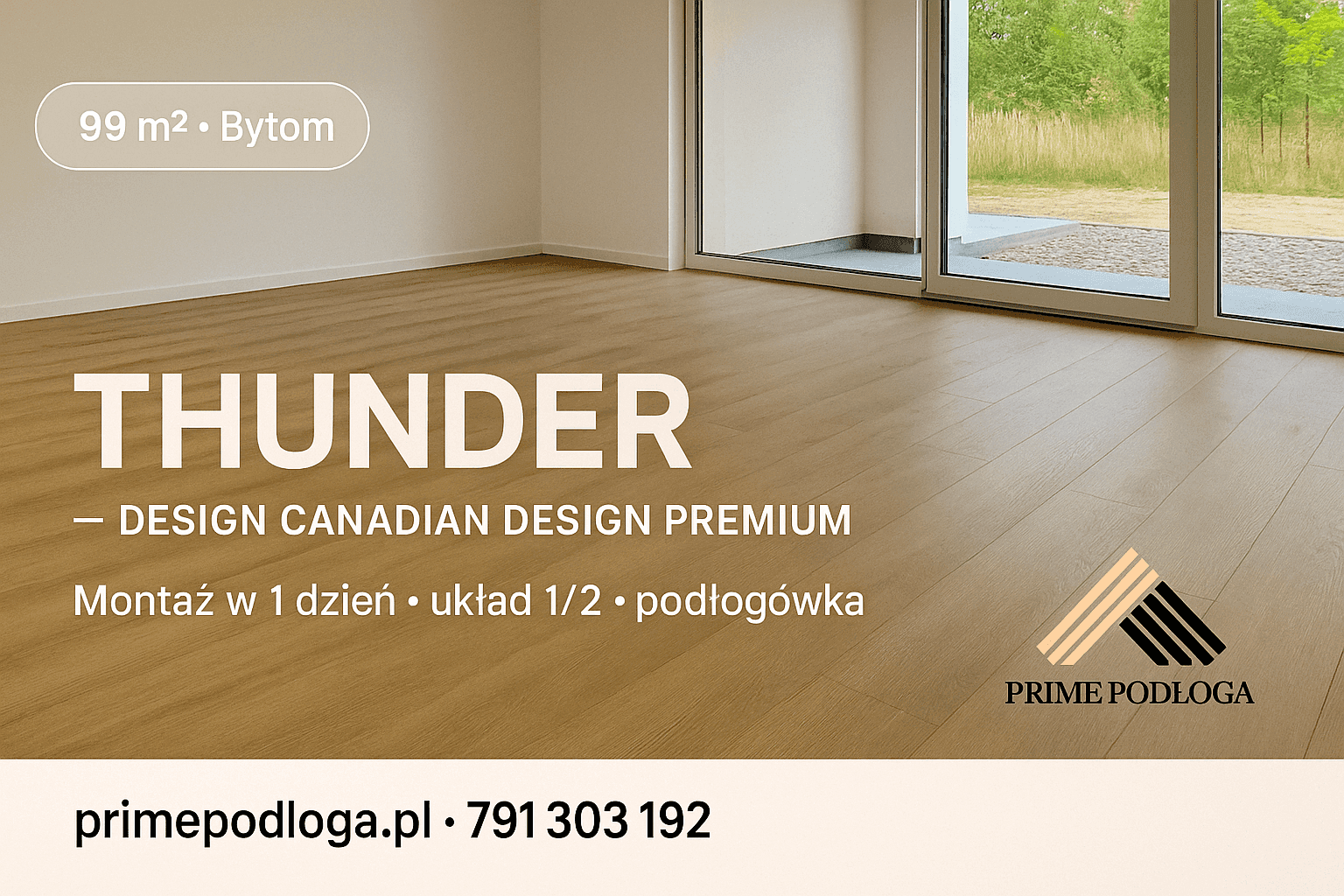 Bytom – montaż Thunder w nowym domu: 99 m²