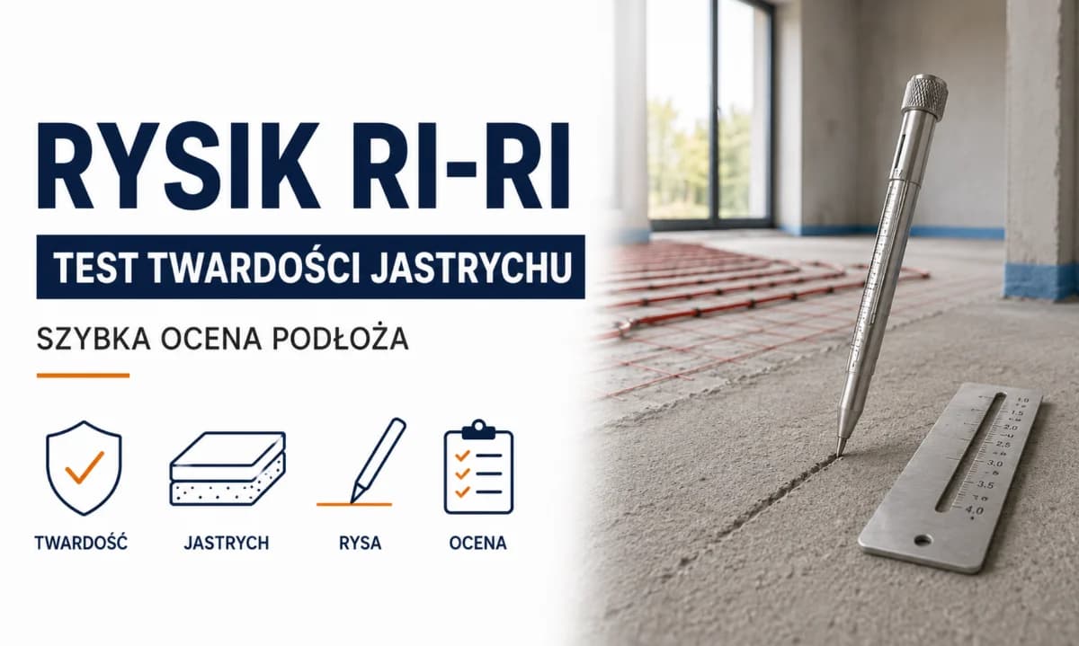 Rysik Ri-Ri — jak sprawdzić twardość jastrychu przed układaniem podłogi