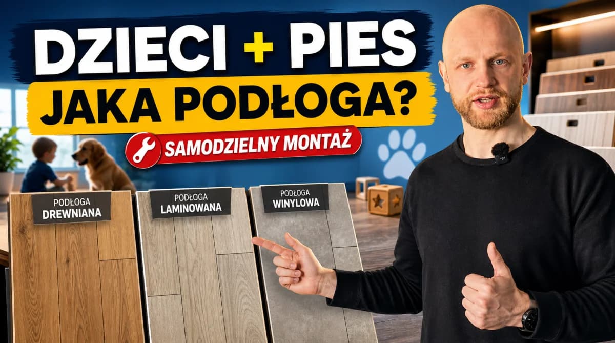 Jaka podłoga przy dzieciach i psie? Winyl, laminat czy drewno