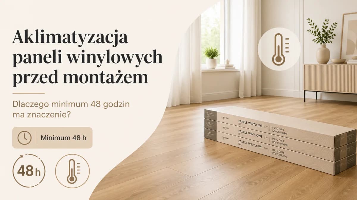Czy panele winylowe muszą się aklimatyzować przed montażem?