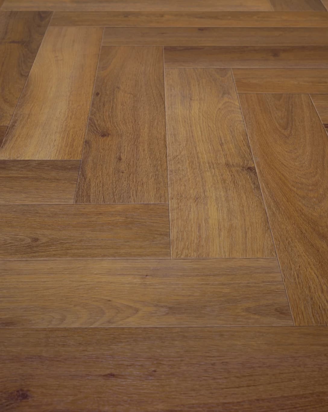 Invictus Chocolate 42 Jodełka - Parquet Dryback LVT - Highland Oak