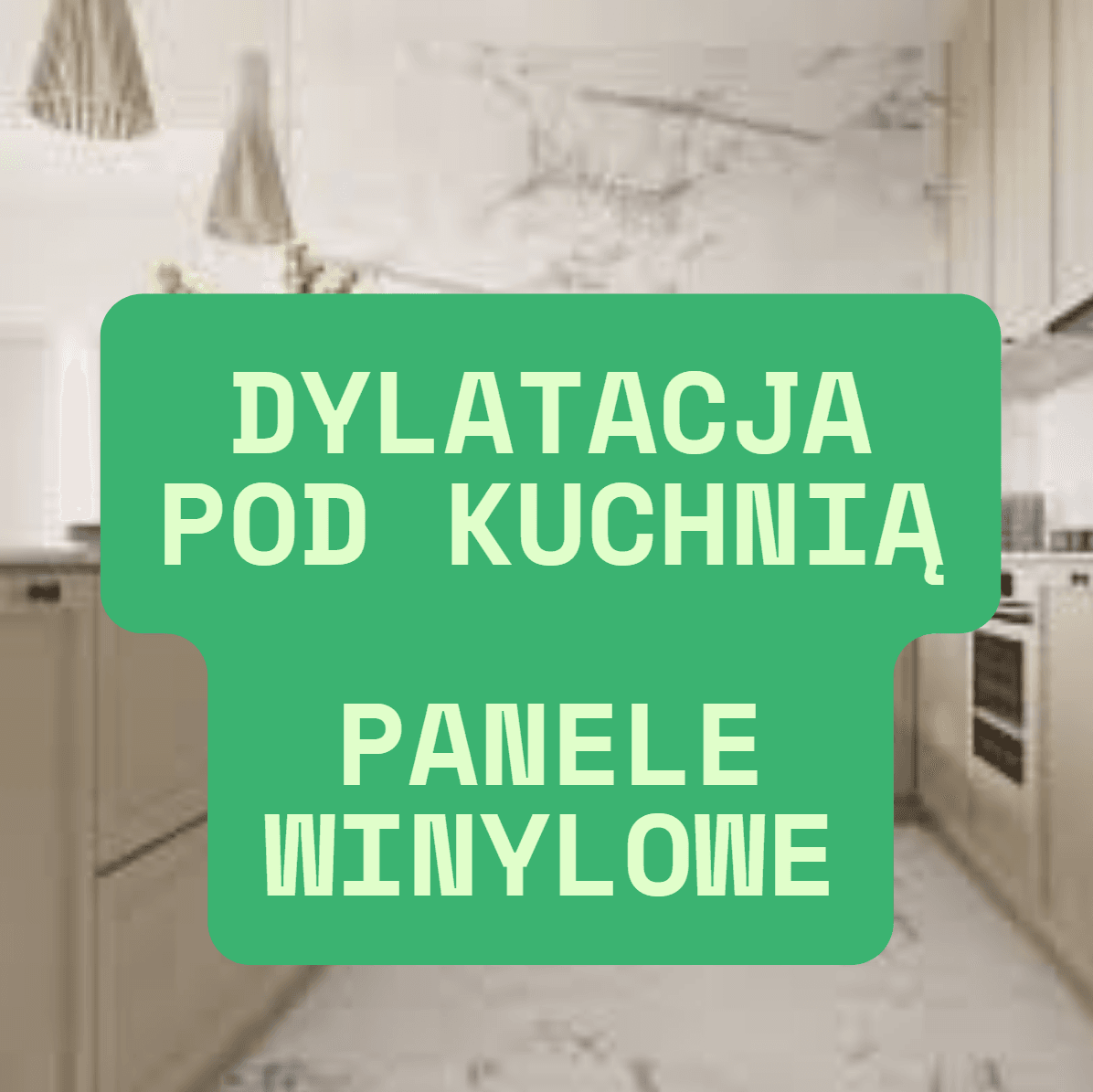 panele winylowe pod szafkami kuchennymi